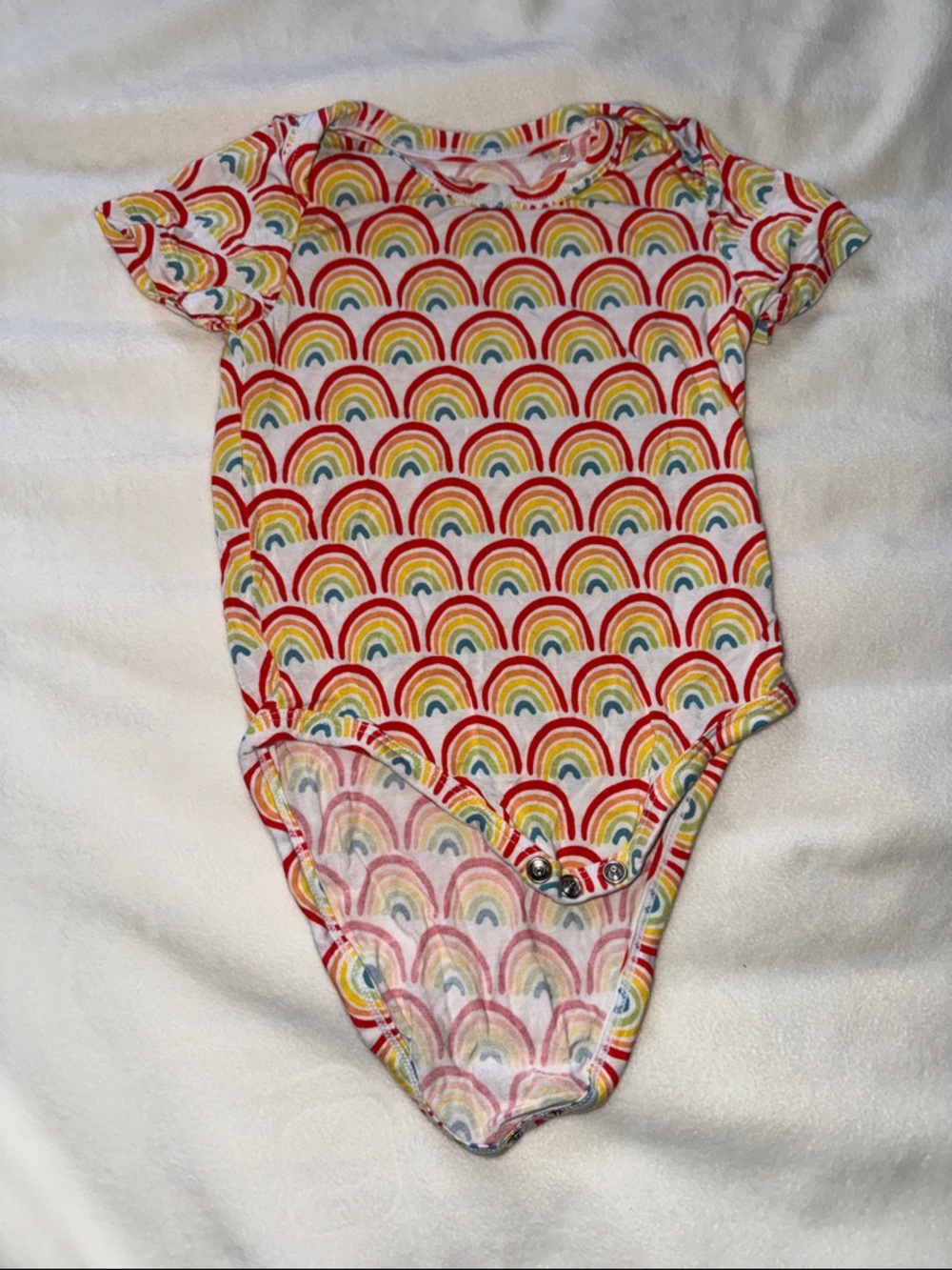 Little Sleepies Rainbow Print One-Piece Bodysuit  6/12 months